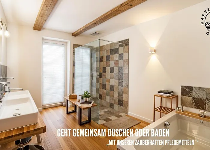 Lägenhet Harzer Healing Center 2024 Romantische Landhauswohnung Mit Fussbodenheizung,xxl Kochinsel,xxl Regenduschen,modern,hochwertig,persoenlich,vollausgestattet *